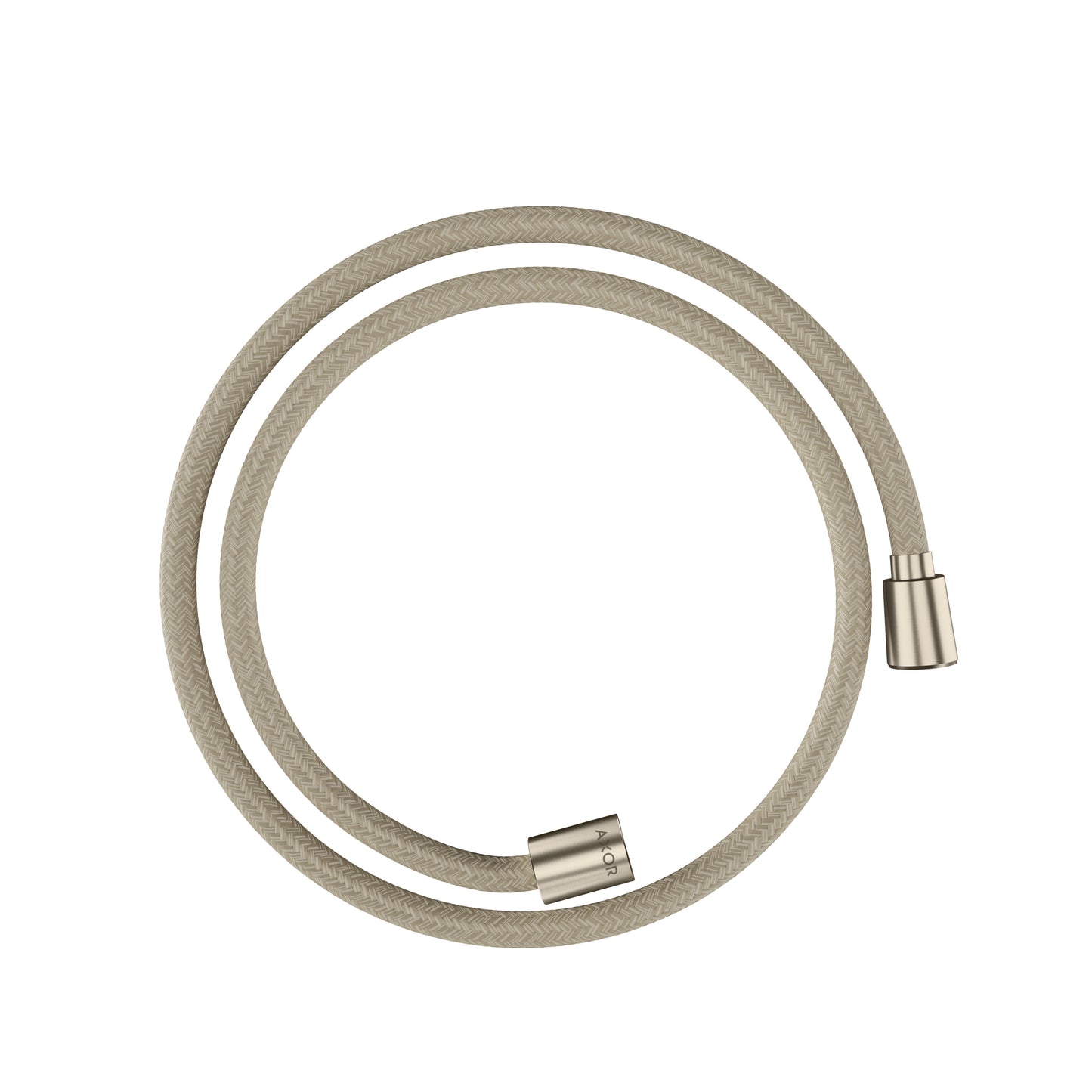 AXOR 28227820 Shower Solutions Textile Hose with Cylindircal and Conical Nut, 49" - Brushed Nickel