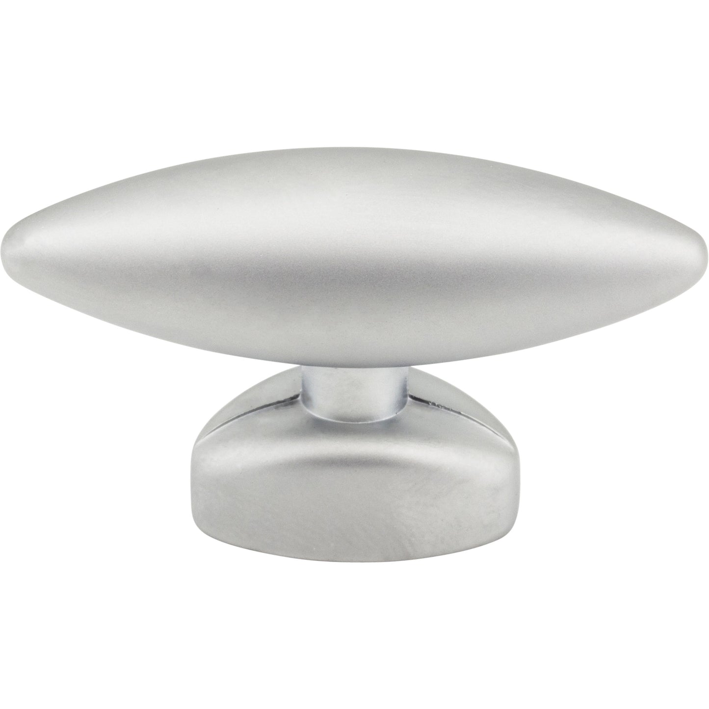 ELEMENTS 409222 Verona 1-9/16" Length Oval Knob - Matte Silver