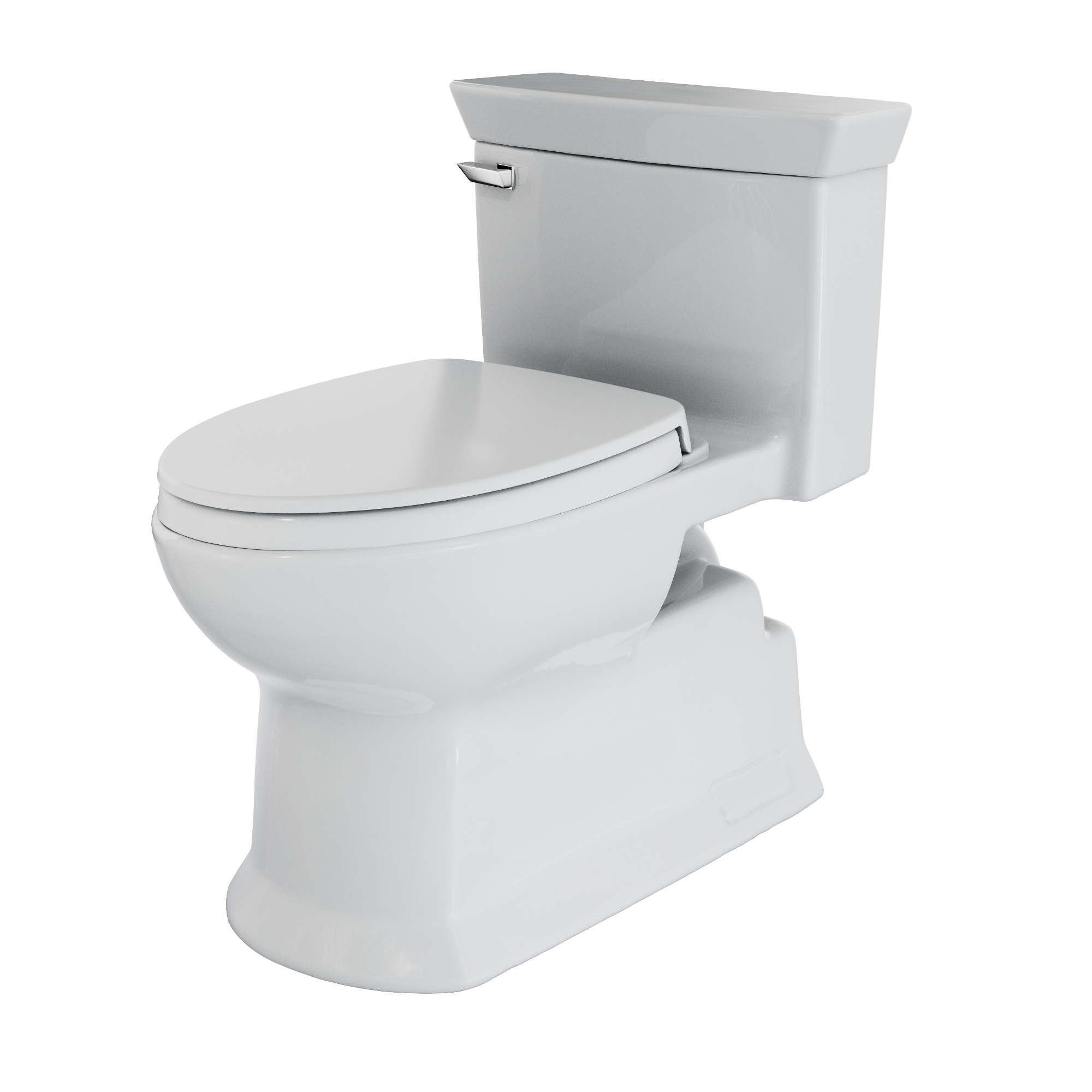 TOTO MS964124CEFG#01 Soiree One Piece Elongated 1.28 Gpf Universal Height Skirted Toilet With Cefiontect - Cotton White