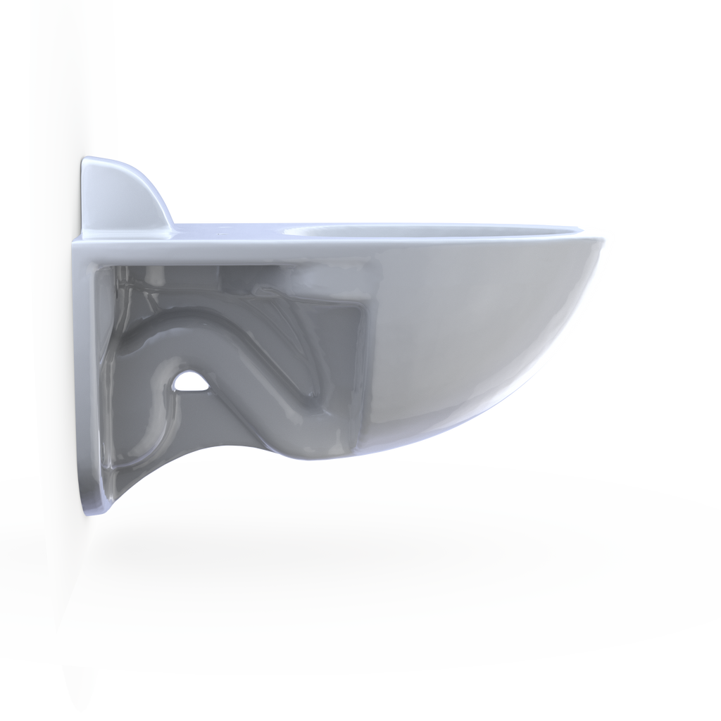 TOTO CT728CUVG#01 Tornado Flush Commercial Flushometer Wall-Mounted Toilet With Cefiontect - Cotton White