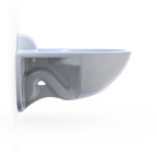 TOTO CT728CUV#01 Tornado Flush Commercial Flushometer Wall-Mounted Toilet - Cotton White