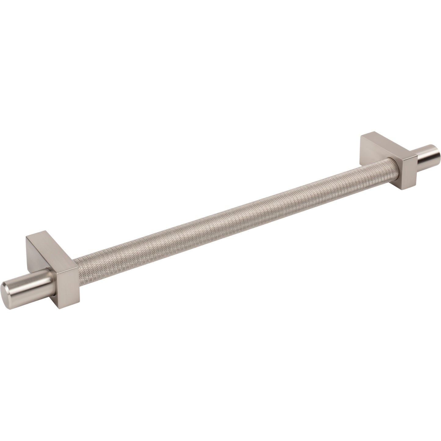 JEFFREY ALEXANDER 598-18SN Larkin Knurled Center 18" Center-to-Center Appliance Pull - Satin Nickel