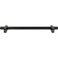 JEFFREY ALEXANDER 698-12MB Larkin Knurled Ends 12" Center-to-Center Appliance Pull - Matte Black