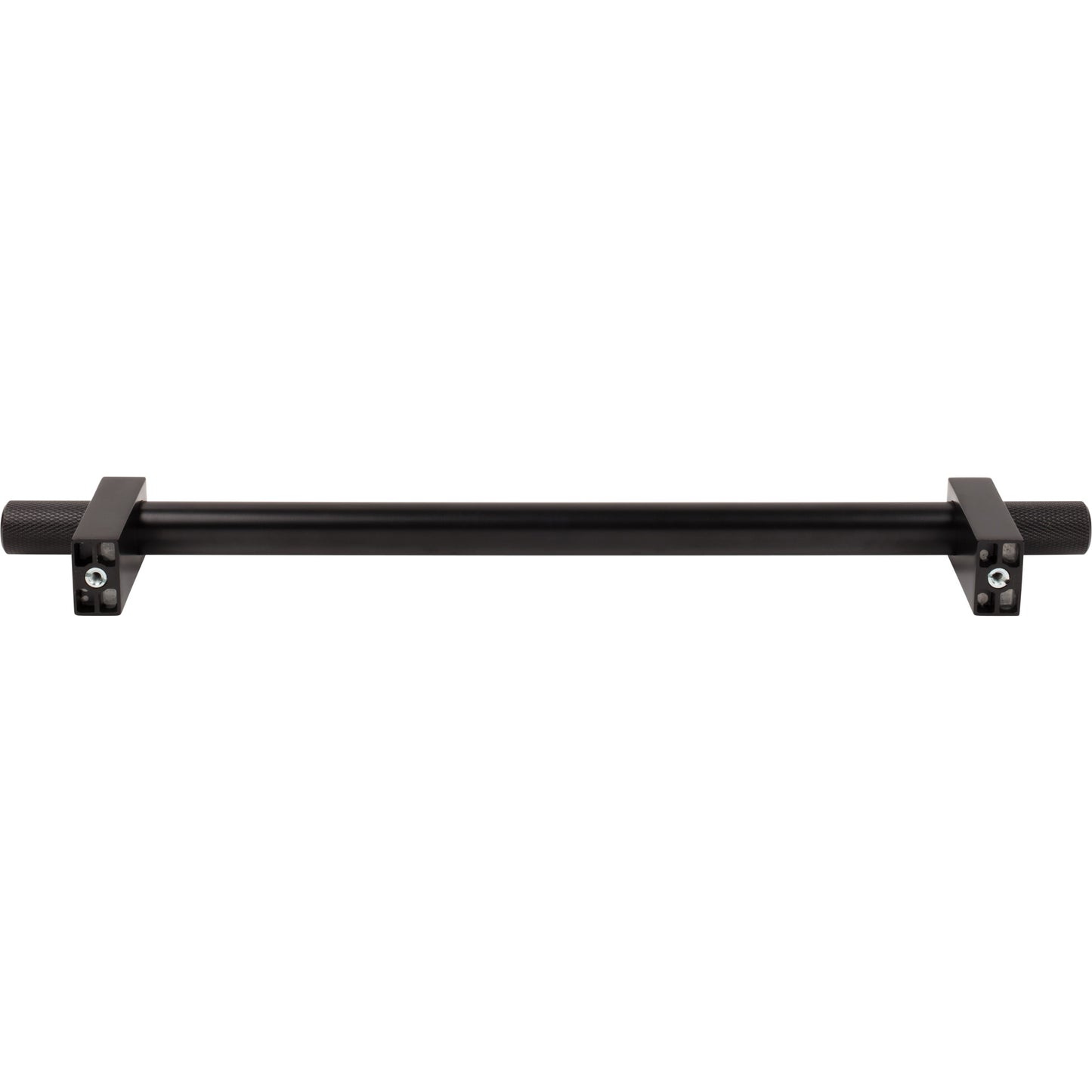 JEFFREY ALEXANDER 698-12MB Larkin Knurled Ends 12" Center-to-Center Appliance Pull - Matte Black