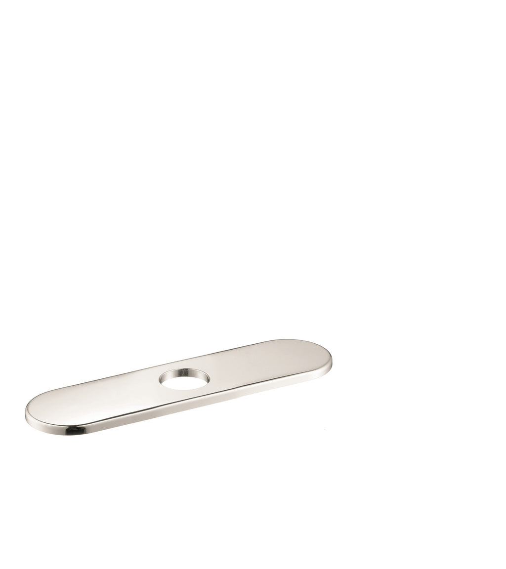 HANSGROHE 14019831  Base Plate for Single-Hole Kitchen Faucets, 10" - Polished Nickel