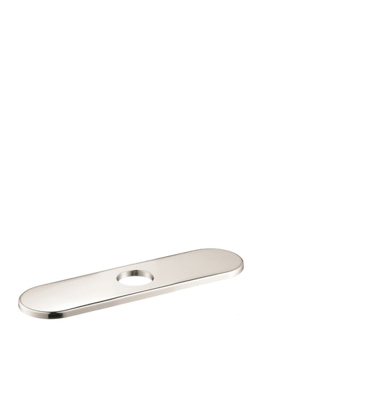 HANSGROHE 14019831  Base Plate for Single-Hole Kitchen Faucets, 10" - Polished Nickel