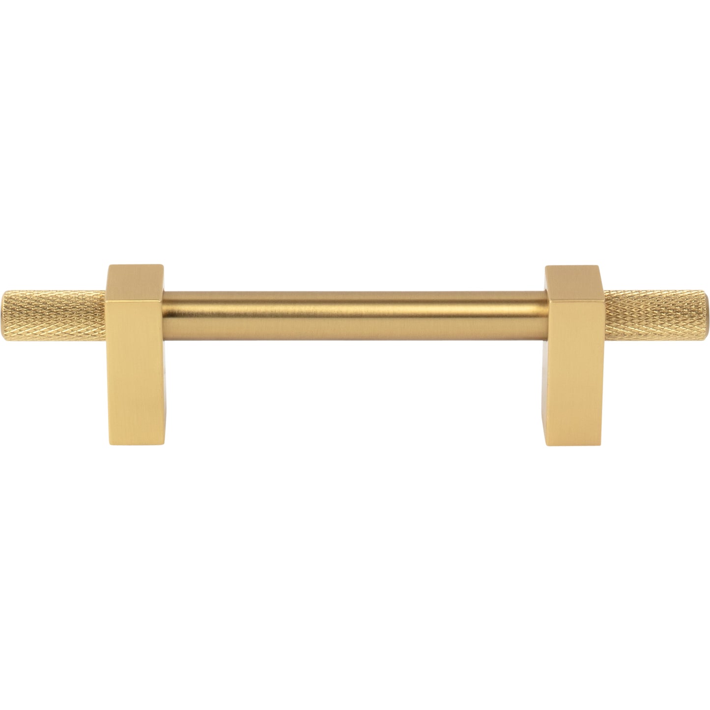 JEFFREY ALEXANDER 698-96BG Larkin Knurled Ends 96 mm Center-to-Center Bar Pull - Brushed Gold