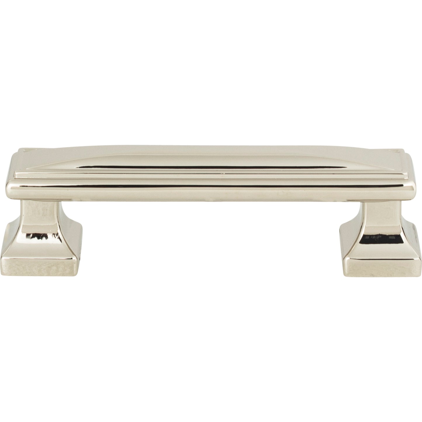 ATLAS 372-PN Wadsworth 3 3/4" Center to Center Bar Pull , Polished Nickel