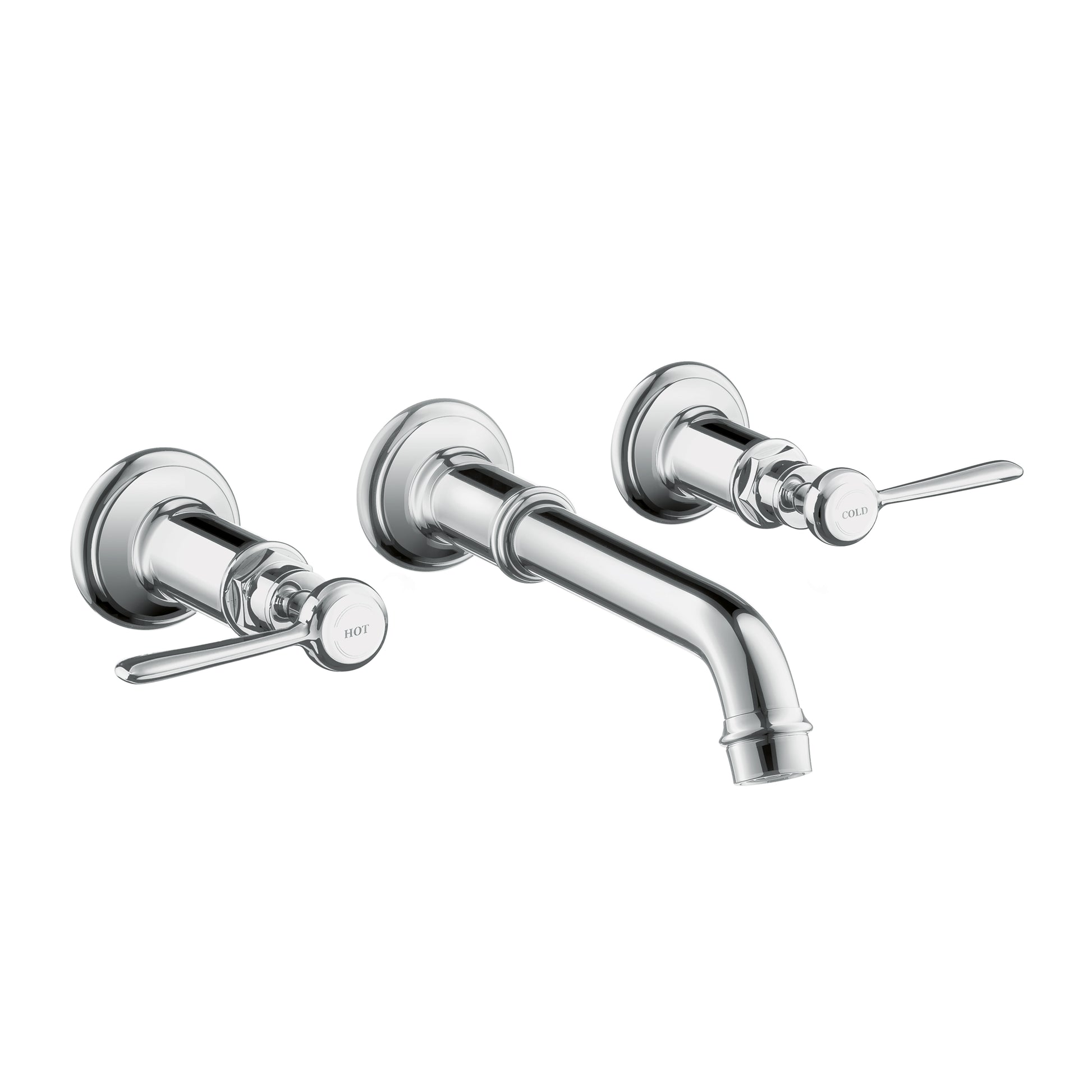 AXOR 16534001 Montreux Wall-Mounted Widespread Faucet Trim with Lever Handles, 1.2 GPM - Chrome