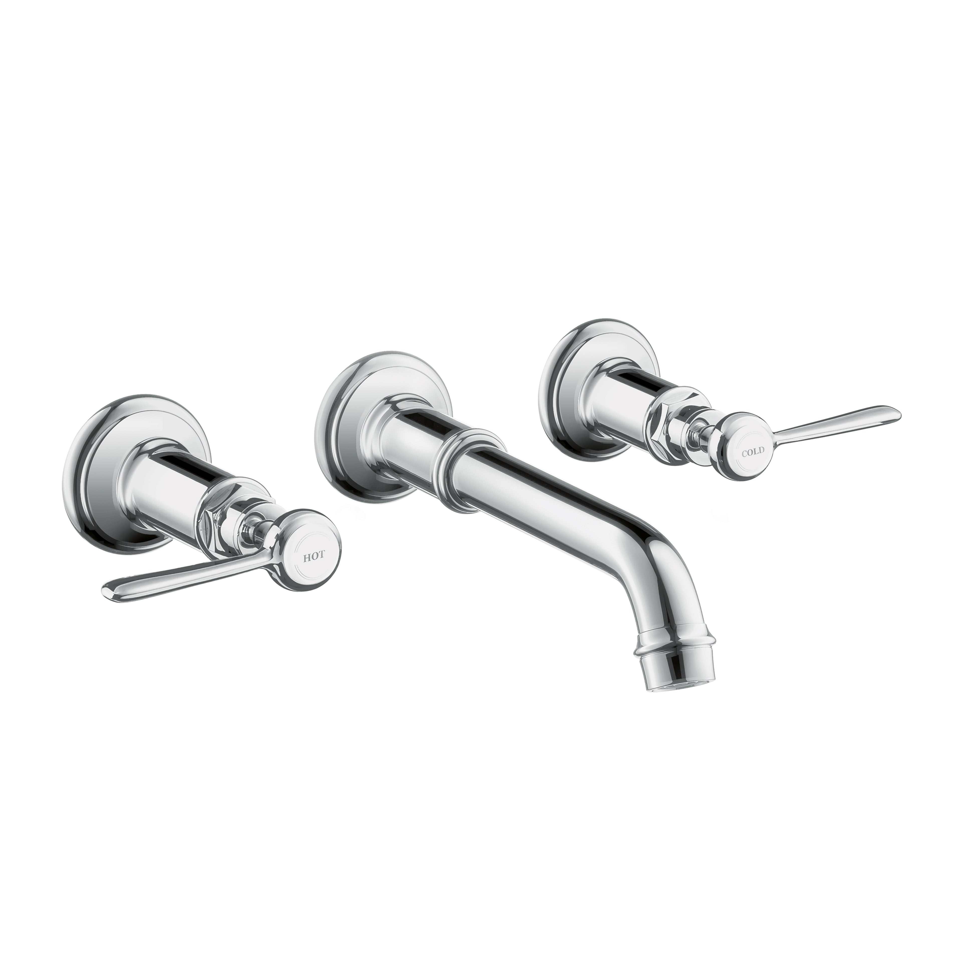 AXOR 16534001 Montreux Wall-Mounted Widespread Faucet Trim with Lever Handles, 1.2 GPM - Chrome