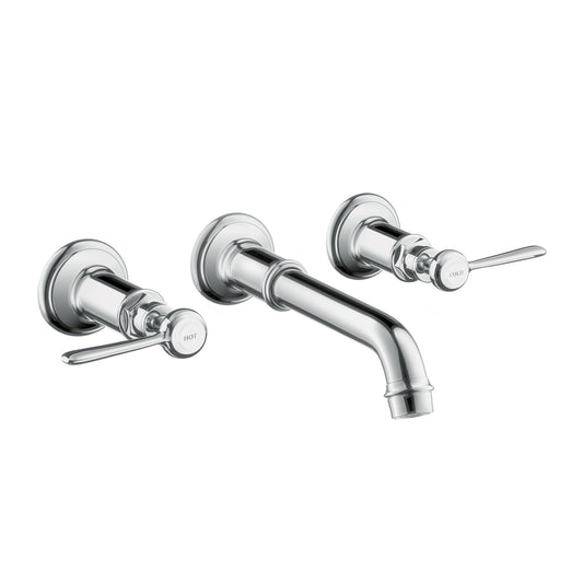 AXOR 16534001 Montreux Wall-Mounted Widespread Faucet Trim with Lever Handles, 1.2 GPM - Chrome