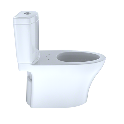 TOTO CST446CEMGN#01 Aquia Iv Two-Piece Elongated Dual Flush 1.28 And 0.9 Gpf Skirted Toilet With Cefiontect - Cotton White