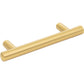 JEFFREY ALEXANDER 146BG Key West 96 mm Center-to-Center Bar Pull - Brushed Gold