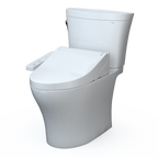 TOTO MW4483074CEMFGN#01 Washlet+ Aquia Iv Arc Two-Piece Elongated Dual Flush 1.28 And 0.9 Gpf Toilet With C2 Bidet Seat - Cotton White