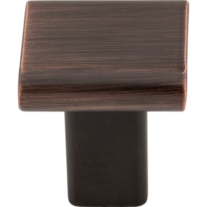 ELEMENTS 183DBAC Park 1" Length Square Knob - Brushed Oil Rubbed Bronze