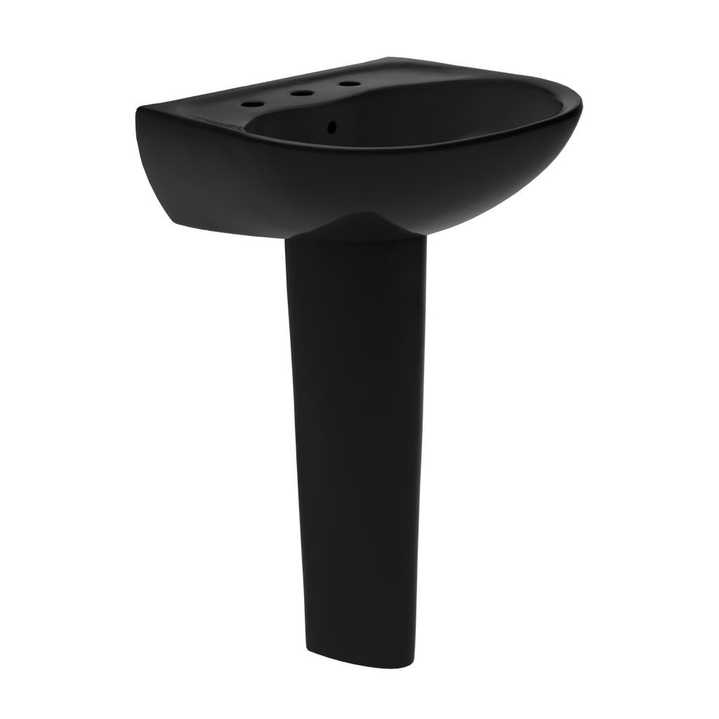 TOTO LPT241.8#51 Supreme Oval Basin Pedestal Bathroom Sink For 8 Inch Center Faucets - Ebony