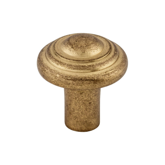 TOP KNOBS M1471 Aspen Button 1 1/4" Diameter Round Knob - Light Bronze