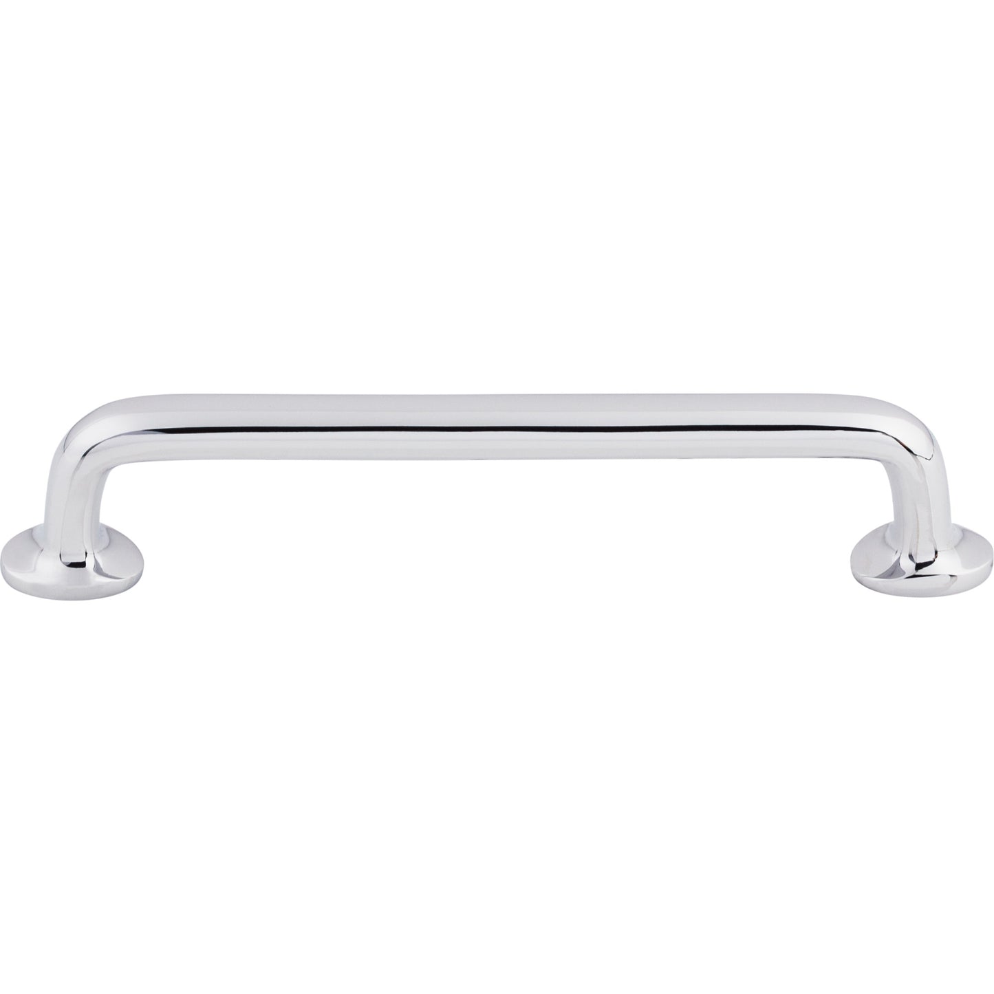 TOP KNOBS M1991 Aspen II Rounded 6" Center to Center Bar Pull - Polished Chrome