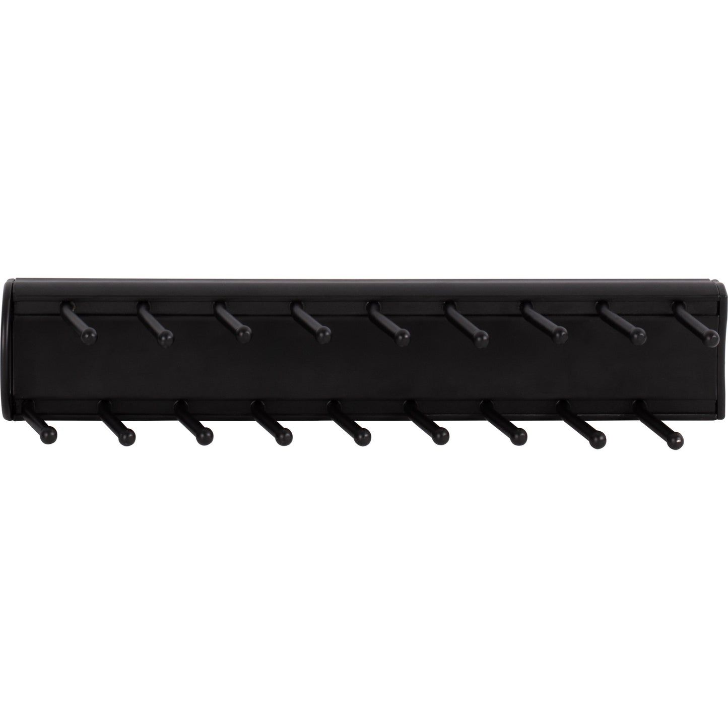 HARDWARE RESOURCES 355T-MB Matte Black 14" Tie Rack - Matte Black