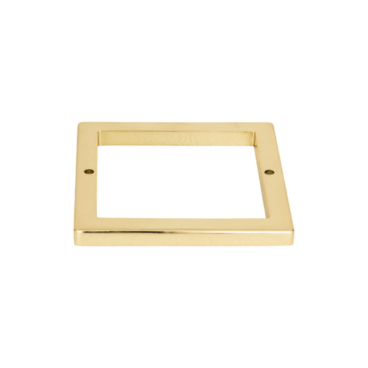 ATLAS 395-FG Tableau Square Pull Backplate , French Gold