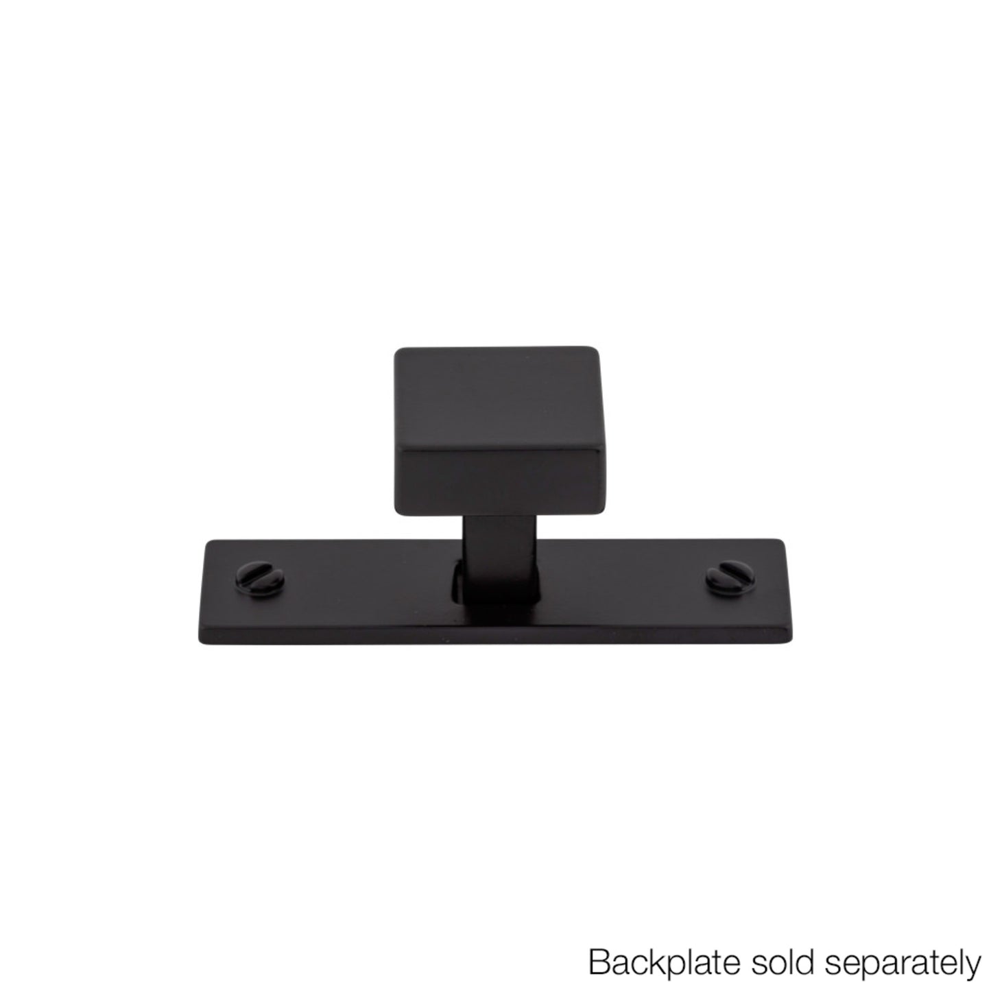 TOP KNOBS TK740BLK Channing 1 1/16" Length Square Knob - Flat Black