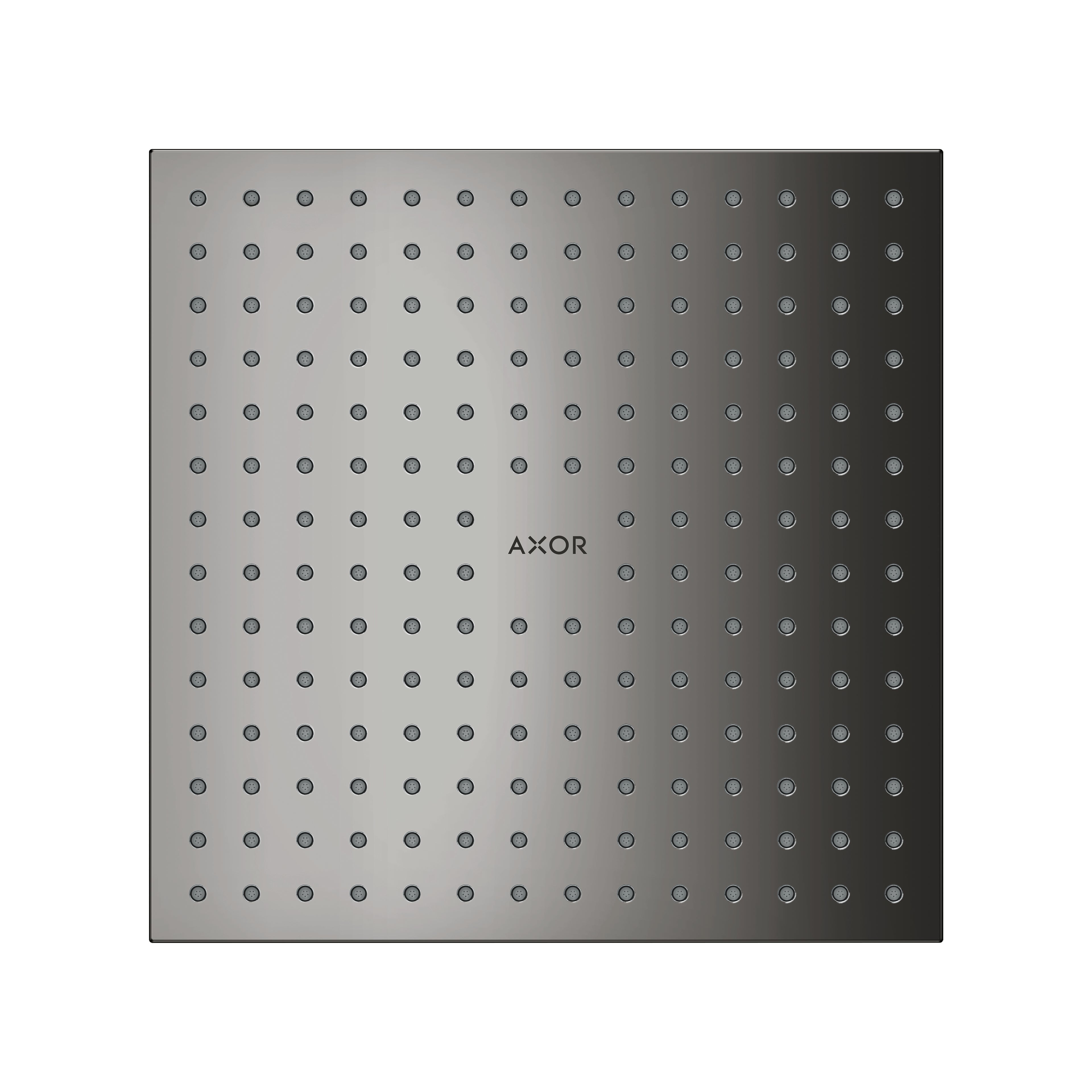 AXOR 35315331 ShowerSolutions Showerhead 250 Square 2-Jet, 1.75 GPM - Polished Black Chrome