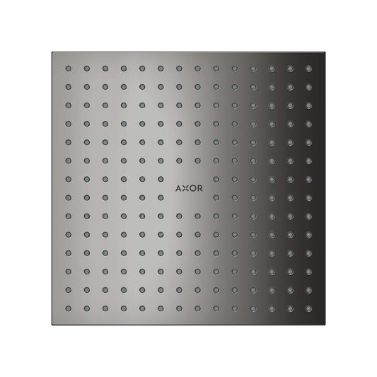 AXOR 35313331 ShowerSolutions Showerhead 250 Square 2-Jet, 2.5 GPM - Polished Black Chrome