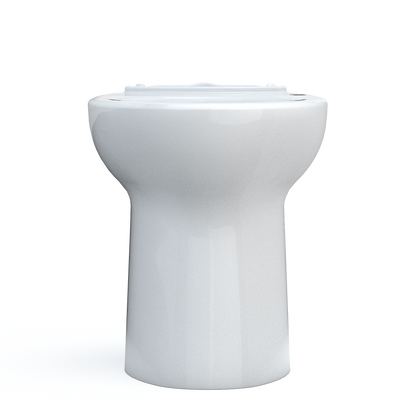TOTO C776CEFG.10#01 Drake Elongated Universal Height Tornado Flush Toilet Bowl With 10 Inch Rough-In And Cefiontect - Cotton White