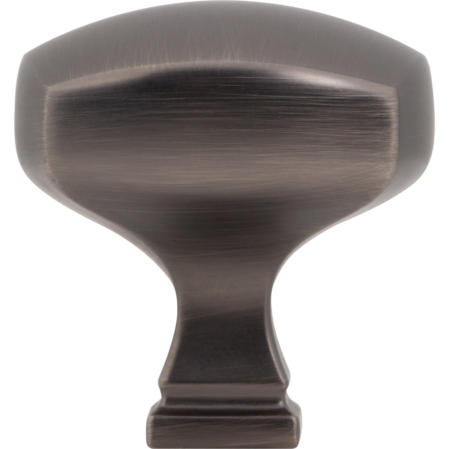 JEFFREY ALEXANDER 278L-BNBDL Audrey 1-3/8" Diameter Square Knob - Brushed Pewter