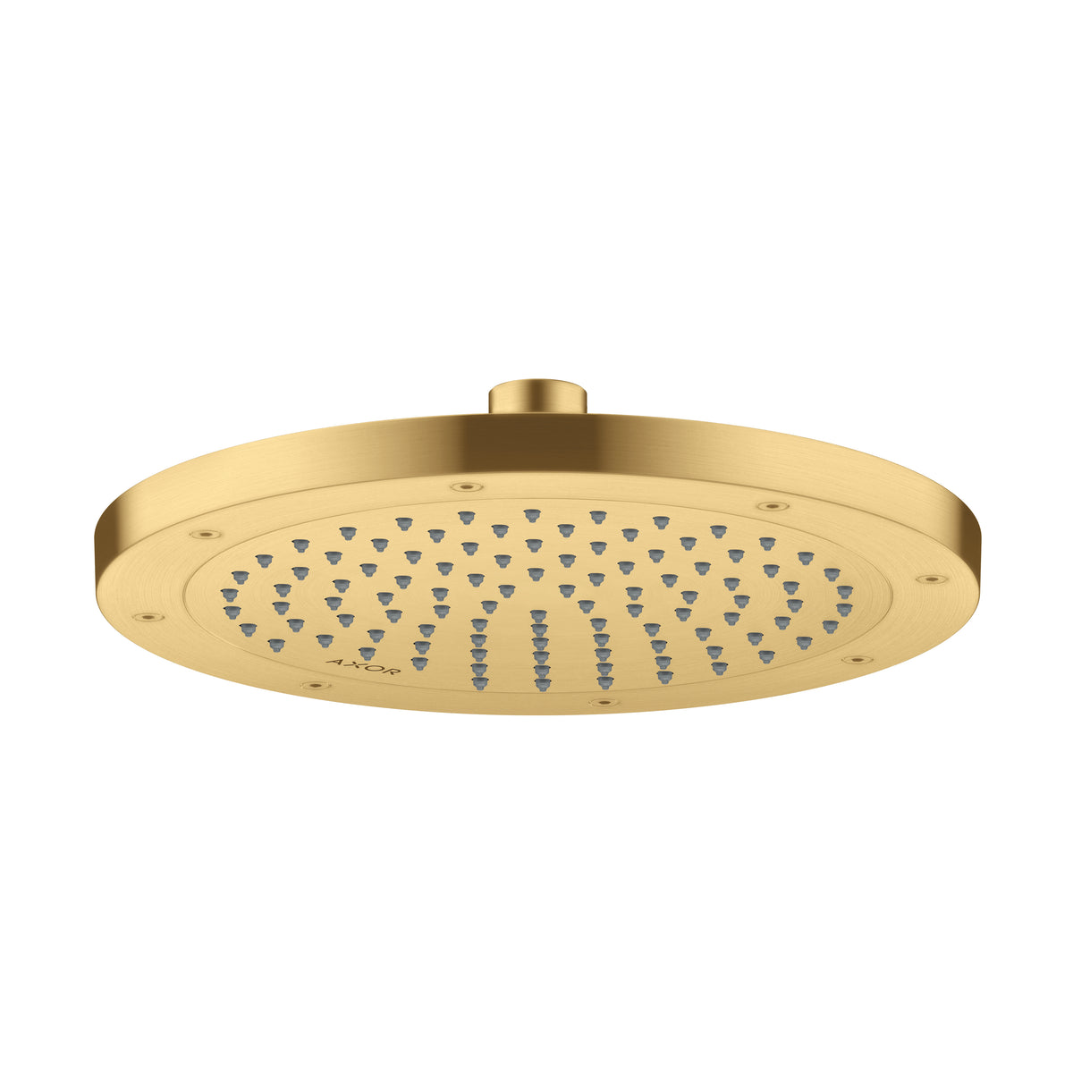 AXOR 35384251 ShowerSolutions Showerhead 245 1-Jet, 2.5 GPM - Brushed Gold Optic