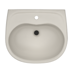 TOTO LHT241G#12 Supreme Oval Wall-Mount Bathroom Sink With Cefiontect And Shroud For Single Hole Faucets - Sedona Beige