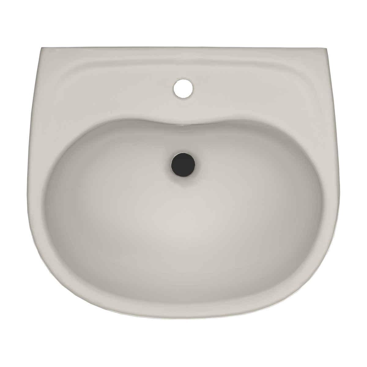 TOTO LHT241G#12 Supreme Oval Wall-Mount Bathroom Sink With Cefiontect And Shroud For Single Hole Faucets - Sedona Beige