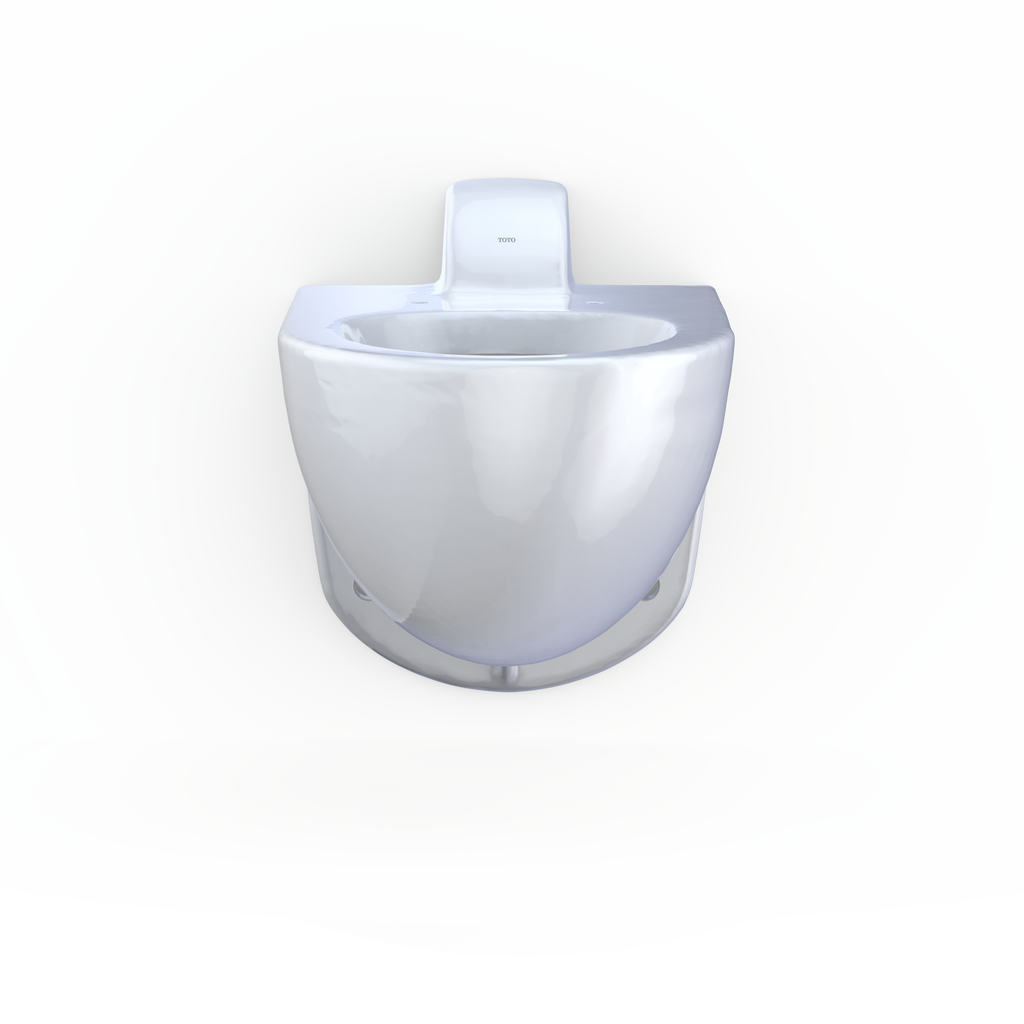 TOTO CT728CUVG#01 Tornado Flush Commercial Flushometer Wall-Mounted Toilet With Cefiontect - Cotton White