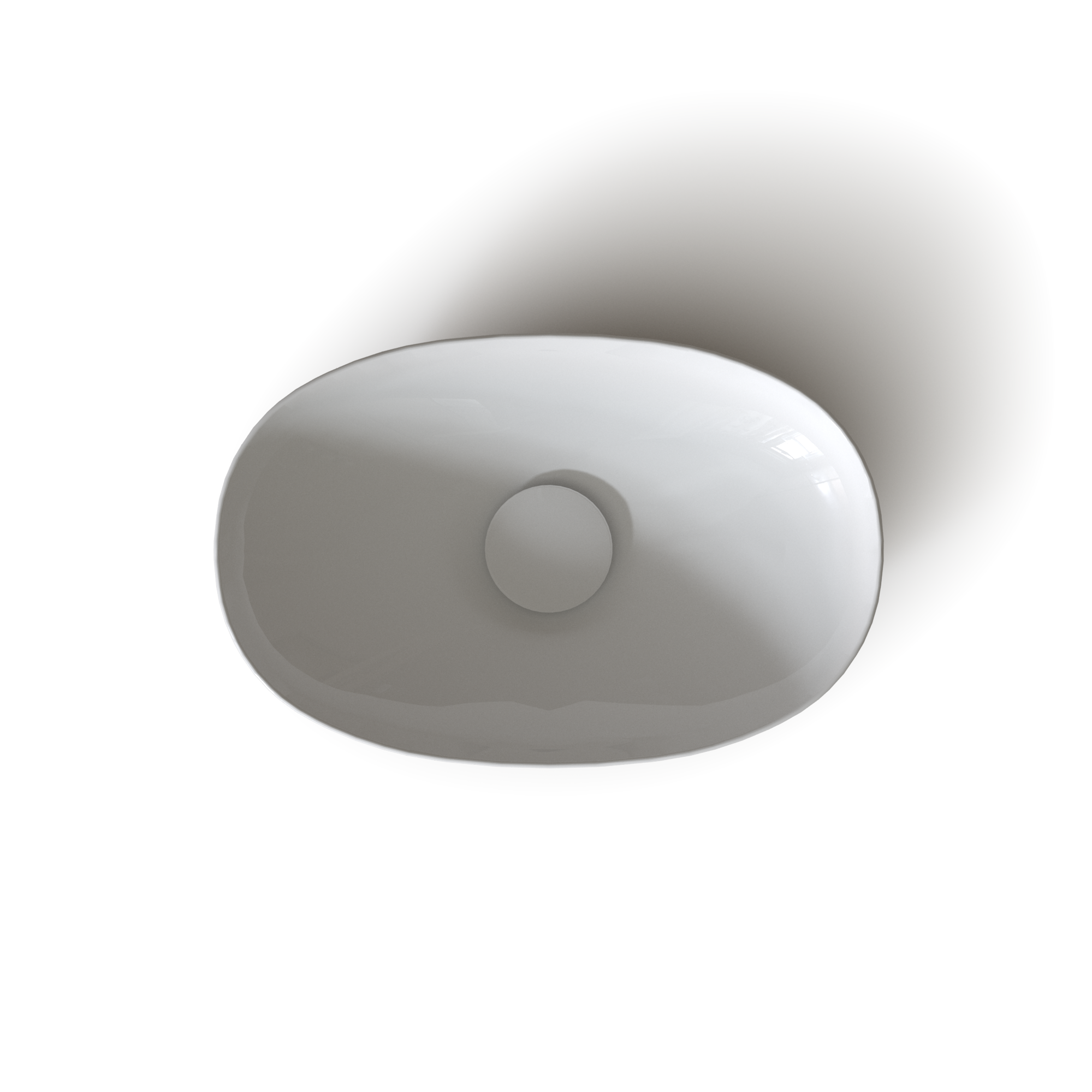 TOTO LT473G#01 Kiwami Oval 16 Inch Vessel Bathroom Sink With Cefiontect - Cotton White