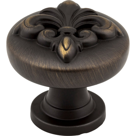 JEFFREY ALEXANDER 218ABSB Lafayette 1-3/8" Diameter Mushroom Knob - Antique Brushed Satin Brass