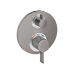 HANSGROHE 15758341 Ecostat S Thermostatic Trim with Volume Control and Diverter - Brushed Black Chrome