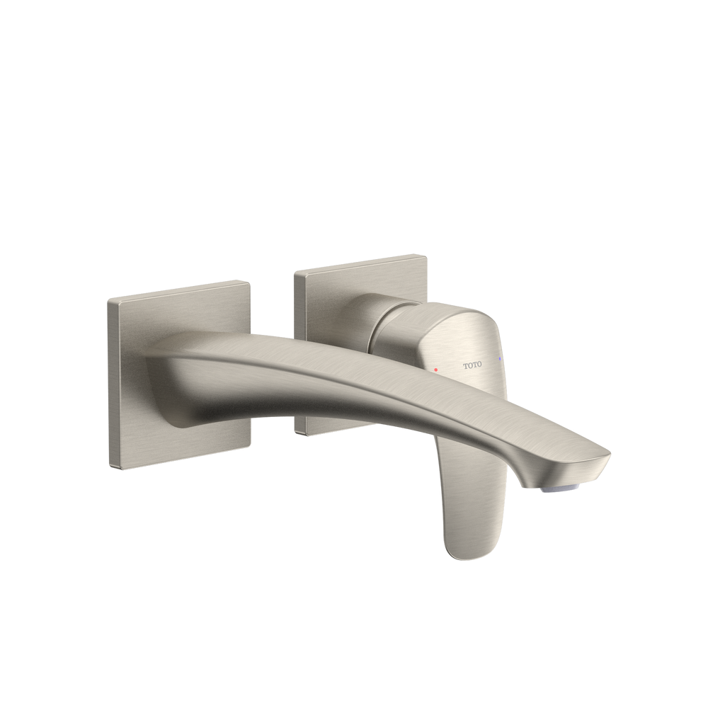 TOTO TLG09308U#BN Gm 1.2 Gpm Wall-Mount Single-Handle Long Bathroom Faucet With Comfort Glide Technology - Brushed Nickel