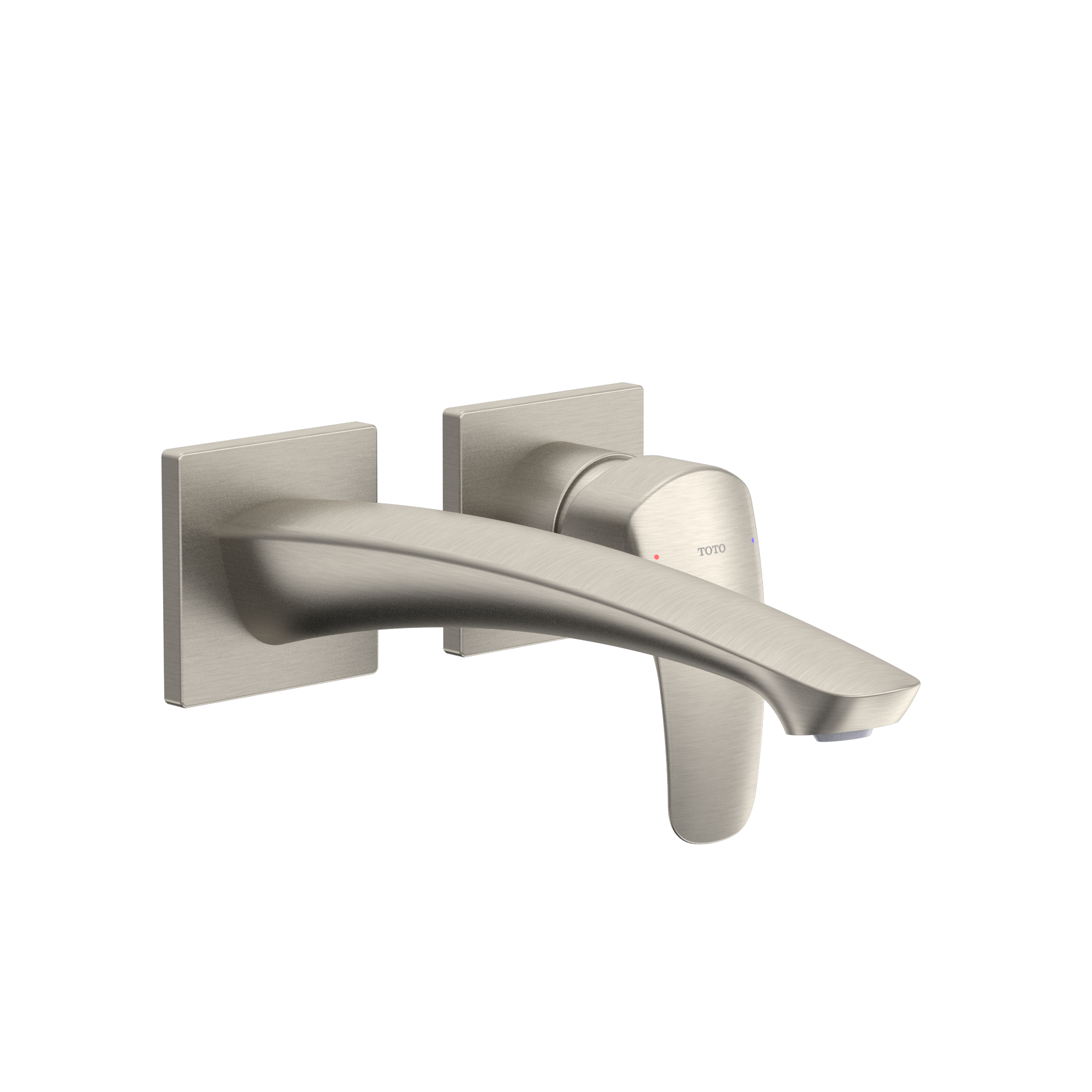 TOTO TLG09308U#BN Gm 1.2 Gpm Wall-Mount Single-Handle Long Bathroom Faucet With Comfort Glide Technology - Brushed Nickel