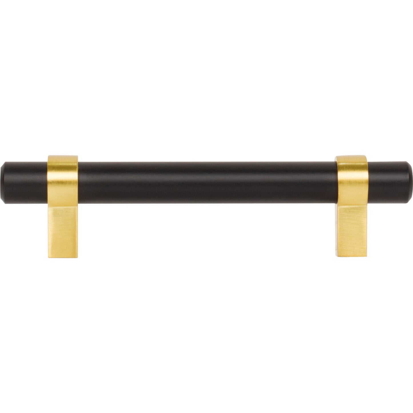 JEFFREY ALEXANDER 596MBBG Key Grande 96 mm Center-to-Center Bar Pull - Matte Black w/Brushed Gold