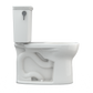 TOTO CST785CEFG#11 Drake Transitional Two-Piece Round 1.28 GPF Universal Height TORNADO FLUSH Toilet with CEFIONTECT , Colonial White