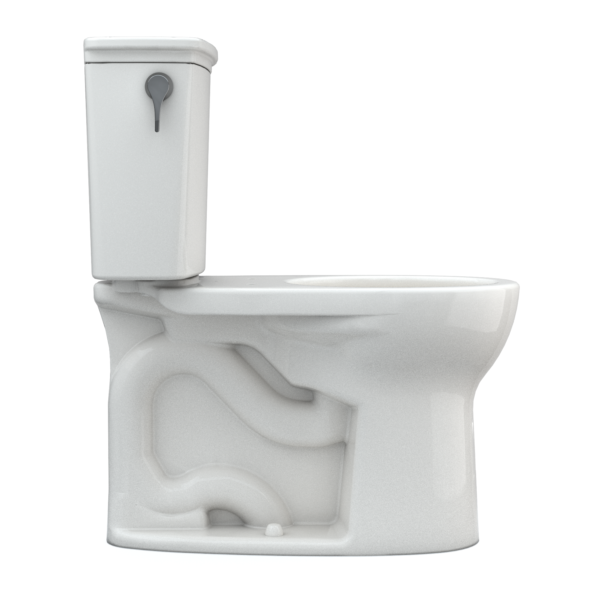 TOTO CST785CEFG#11 Drake Transitional Two-Piece Round 1.28 Gpf Universal Height Tornado Flush Toilet With Cefiontect - Colonial White