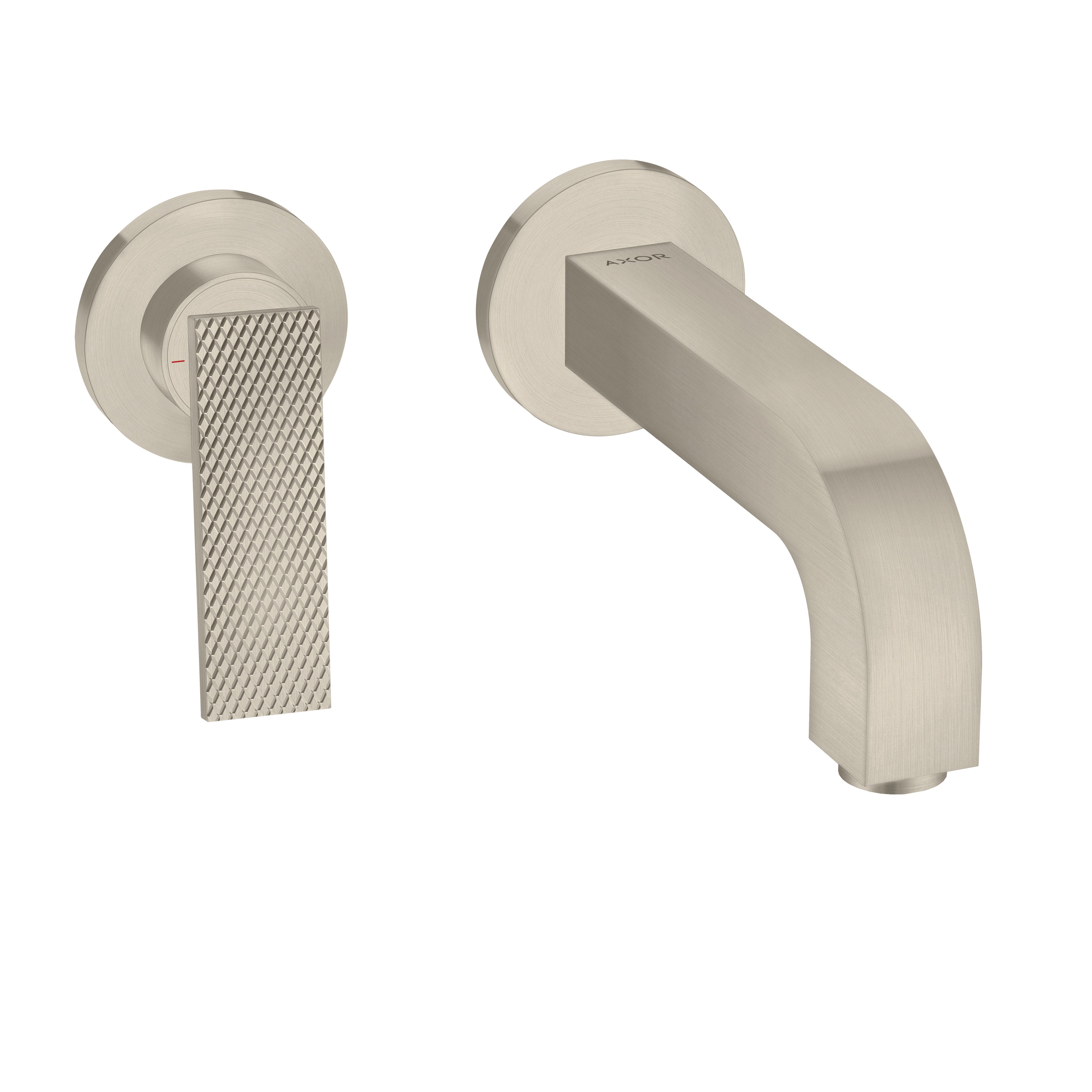 AXOR 39181821 Citterio Wall-Mounted Single-Handle Faucet Trim- Rhombic Cut, 1.2 GPM - Brushed Nickel
