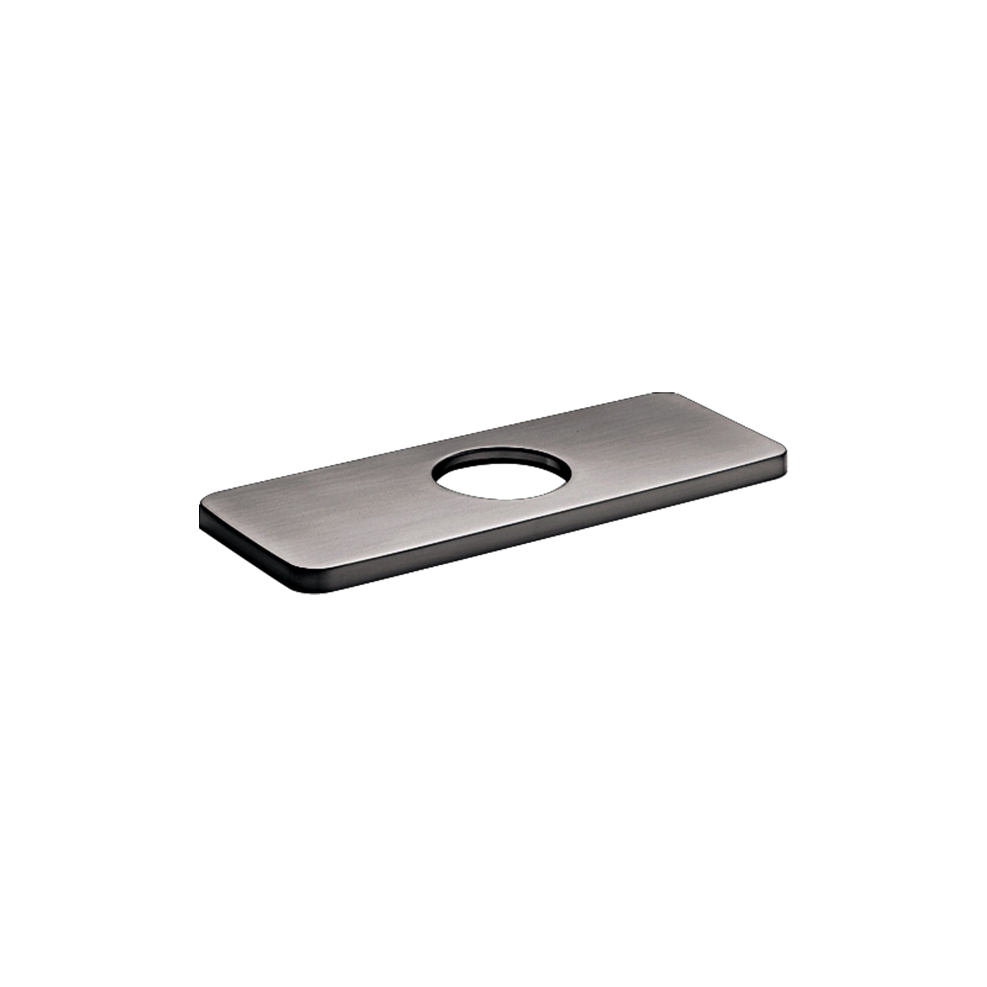 HANSGROHE 04565340 E&S Accessories Base Plate for Modern Single-Hole Faucets, 6" - Brushed Black Chrome