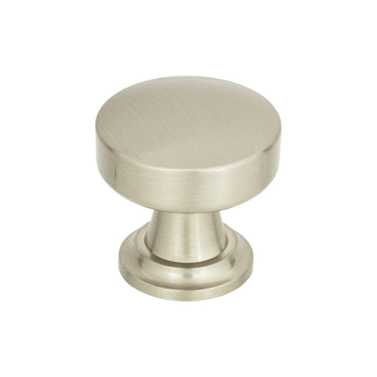 ATLAS 325-BRN Browning 1 1/4" Diameter Round Knob - Brushed Nickel