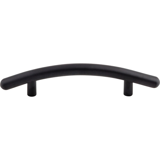 TOP KNOBS M535 Curved 3 3/4" Center to Center Bar Pull - Flat Black