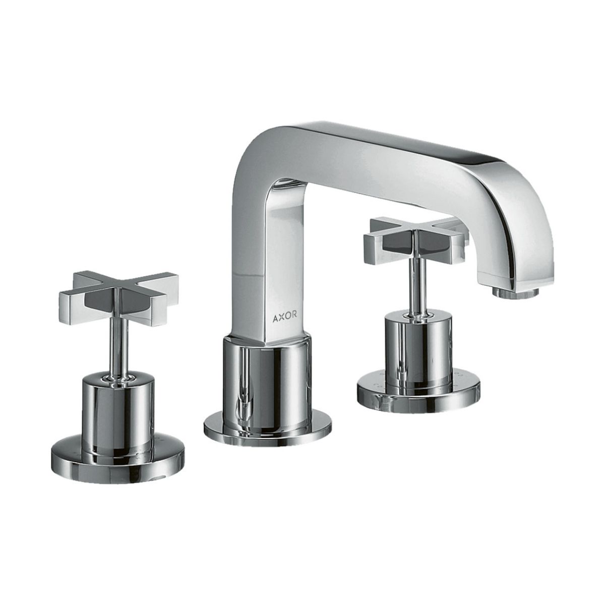 AXOR 39436001 Citterio 3-Hole Roman Tub Set Trim- Cross Handles - Chrome