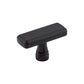 TOP KNOBS TK851BLK Kingsbridge 1 7/8" Length Rectangle Knob - Flat Black