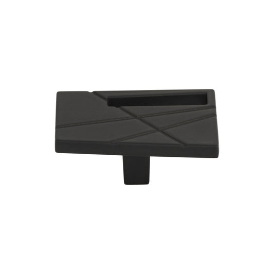 ATLAS 252R-BL Modernist Right 1 3/4" Length Rectangle Knob , Matte Black