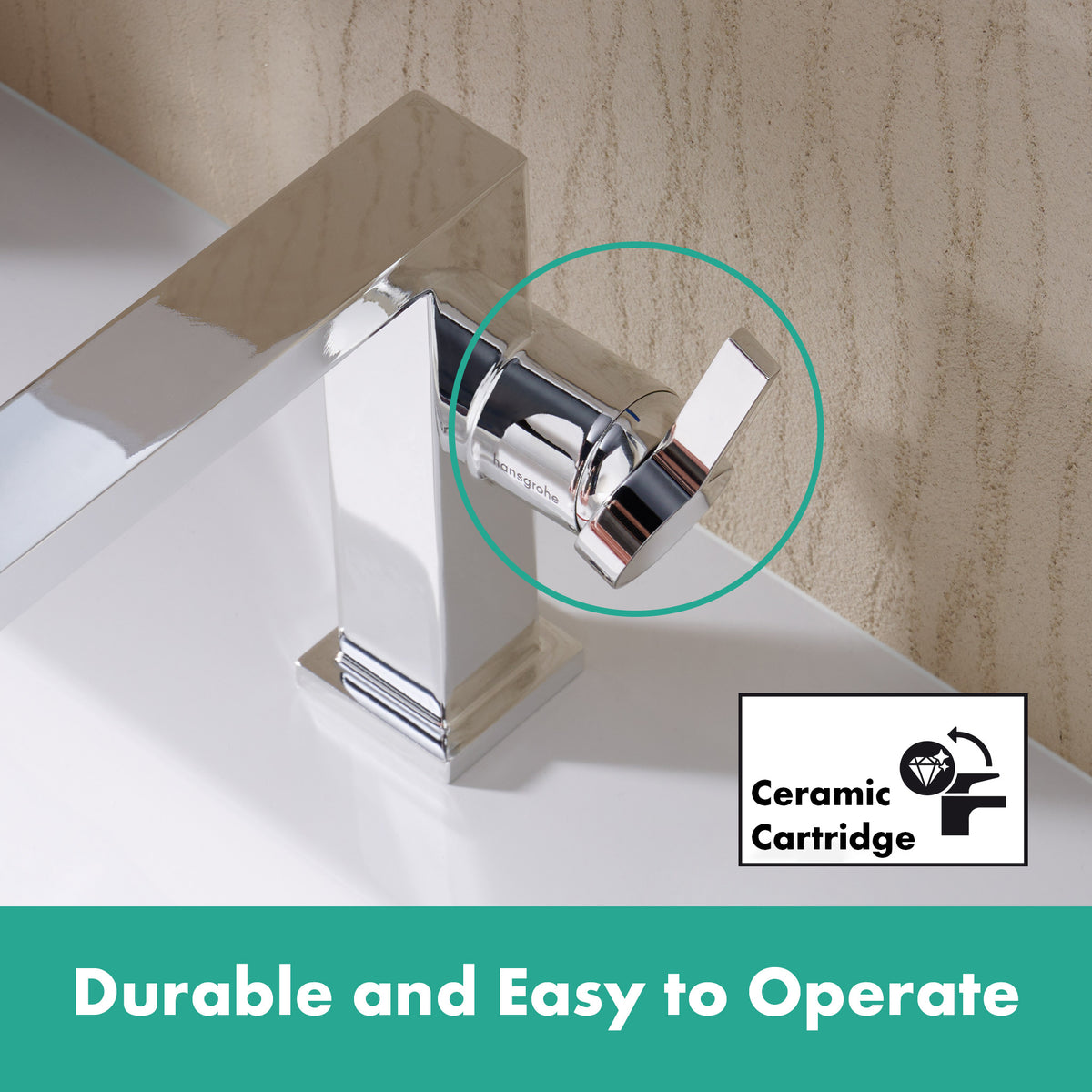 HANSGROHE 73021001 Tecturis E Single-Hole Fine 110, 1.2 GPM - Chrome