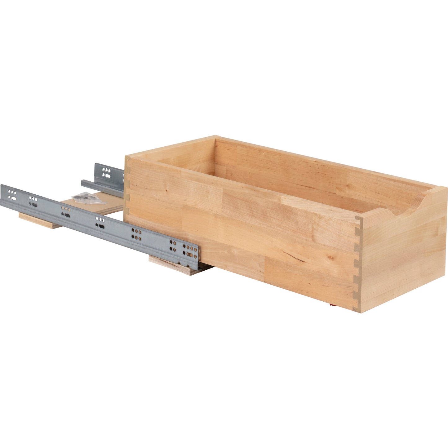 HARDWARE RESOURCES RO12-WB 12" Wood Rollout Drawer - UV Coated